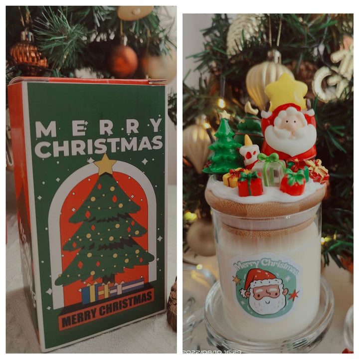 Vela decorativa navideña de Santa Claus de Olivenorma 