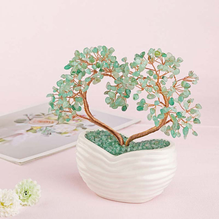 Árbol de Feng Shui con piedra de cristal natural Olivenorma Chakra