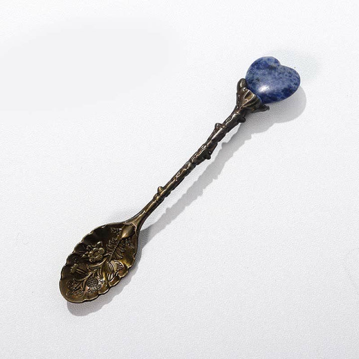 Cuchara decorativa de hierbas con forma de bruja de cristal de Olivenorma