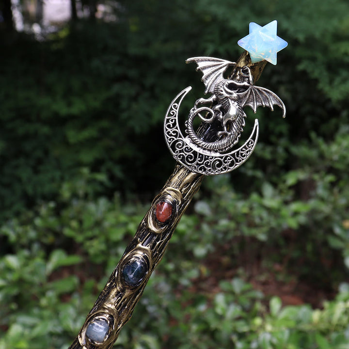 Varitas de cristal Merkaba de chakras naturales de Olivenorma