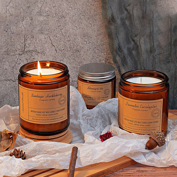 Velas de vidrio perfumadas sin humo Olivenorma para el hogar