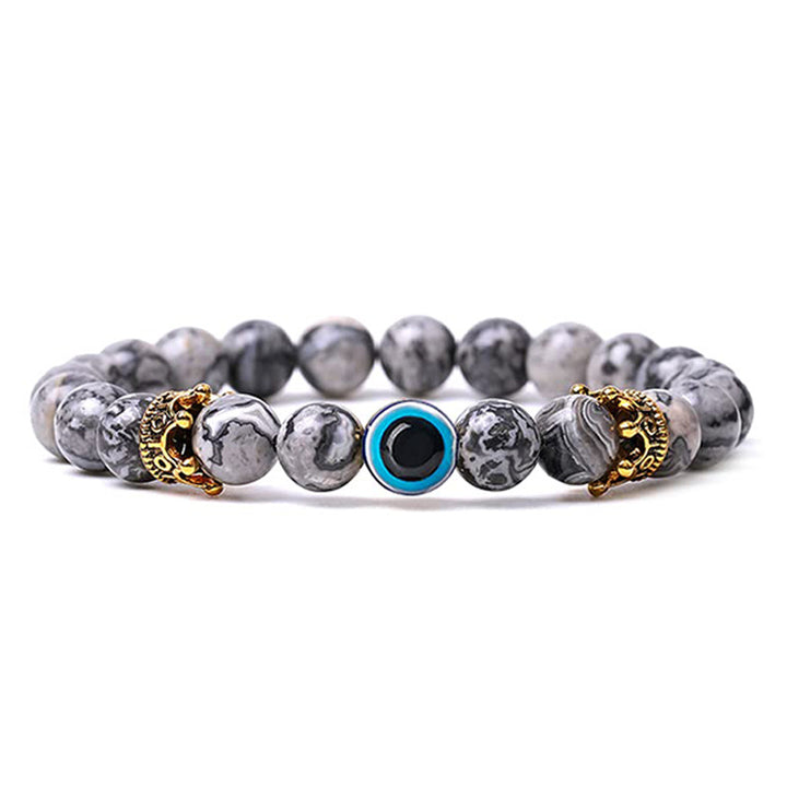 Pulsera de turquesa con protección contra el mal de ojo de Olivenorma 