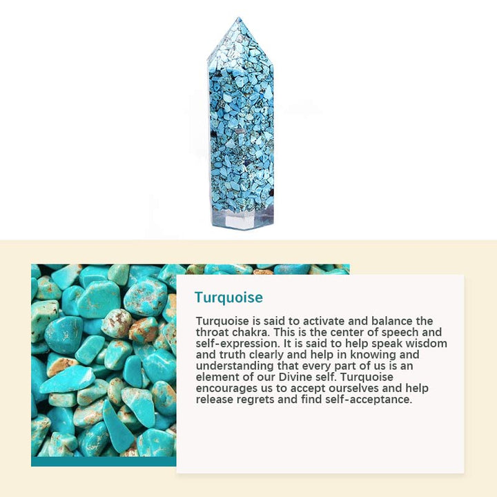 Decoración de protección de chakras con cristales naturales. 
