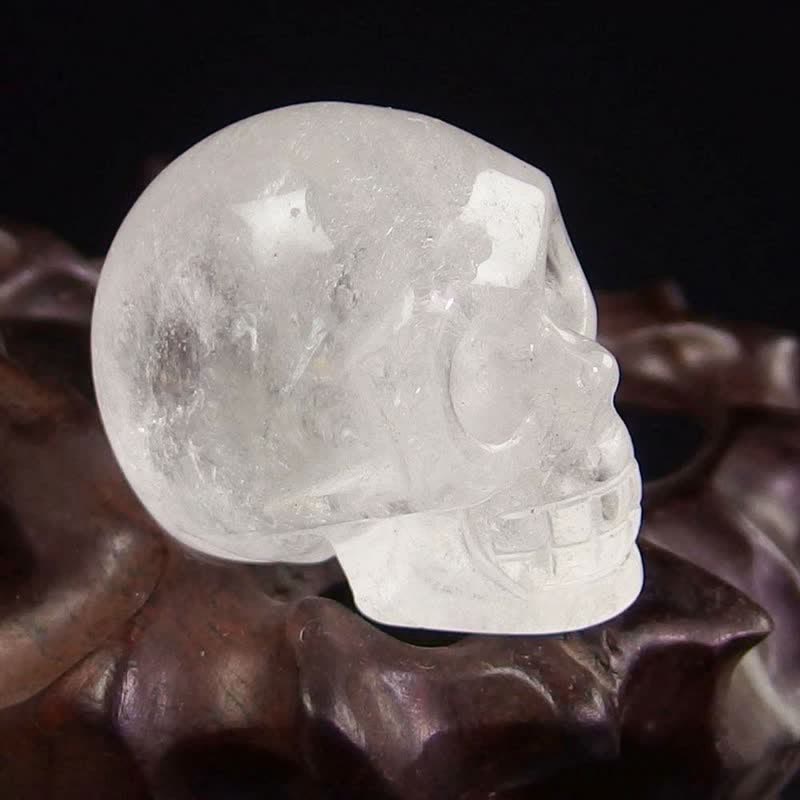 Decoración de Halloween con calavera de cristal natural de Olivenorma