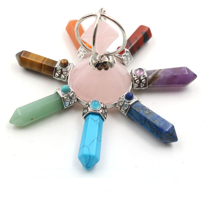 Decoración de chakras con cristales naturales de Olivenorma