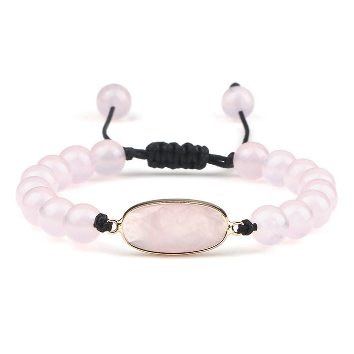 Pulsera de cuentas de opalita con piedra de ojo de gato de Olivenorma