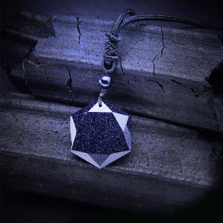 Collar curativo de piedra arenisca azul Olivenorma