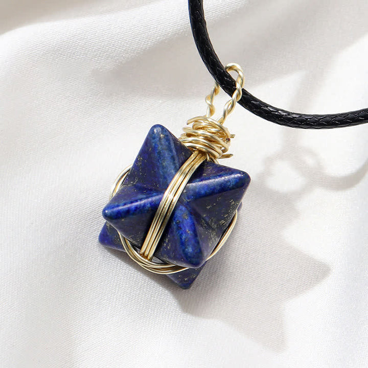 VEHÍCULO DE LUZ DIVINA - Collar Merkaba de Cristal 