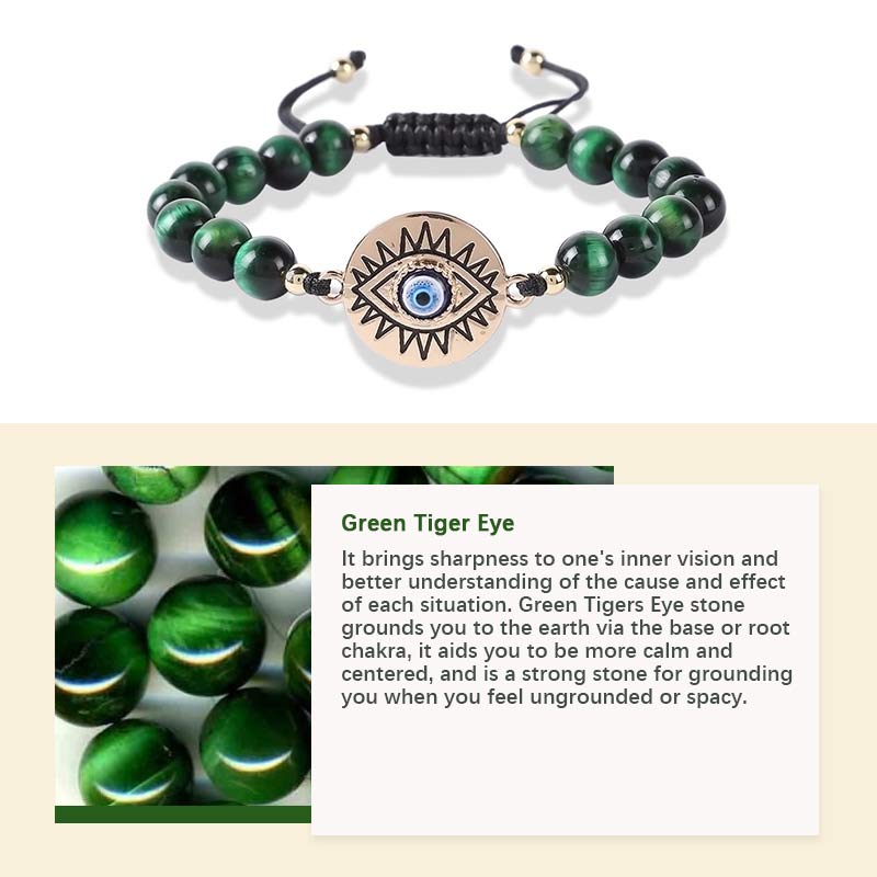 Pulsera de protección contra el mal de ojo de tigre