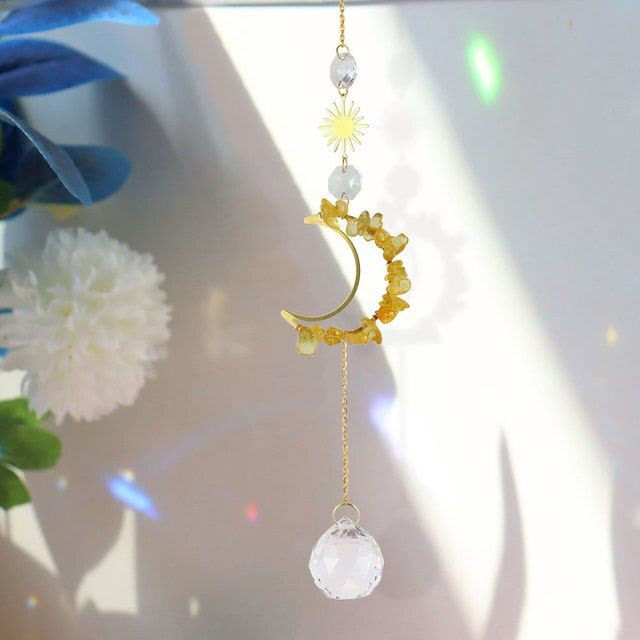 Atrapasol de luna Olivenorma para colgar en la pared