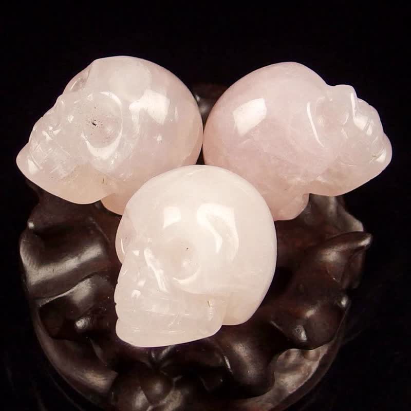 Decoración de Halloween con calavera de cristal natural de Olivenorma