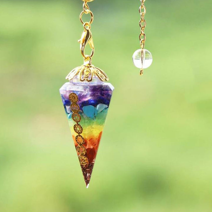 Péndulo de adivinación Olivenorma Chakra Orgone