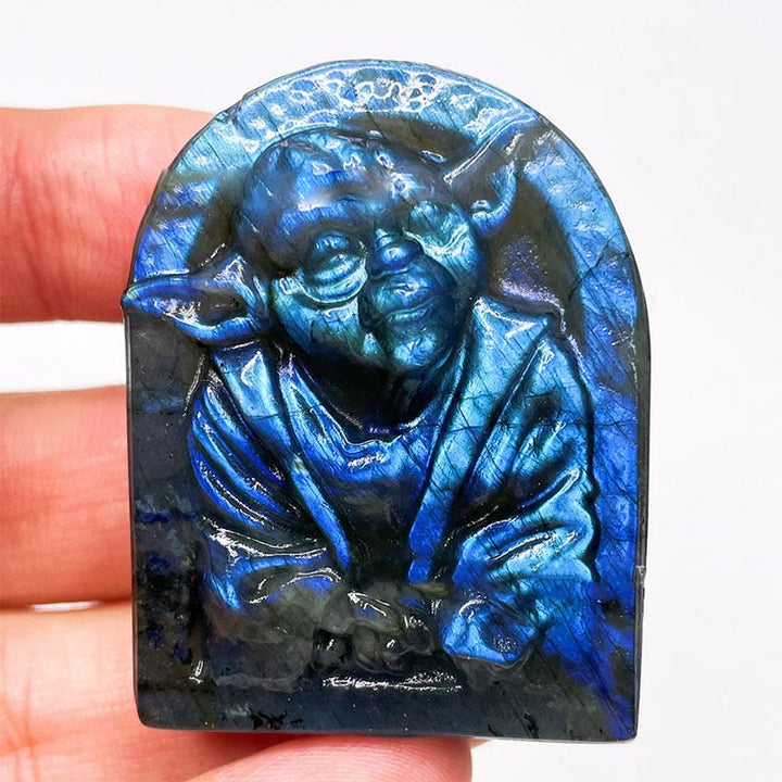 Adornos de piedra lunar con forma de labradorita natural de Olivenorma