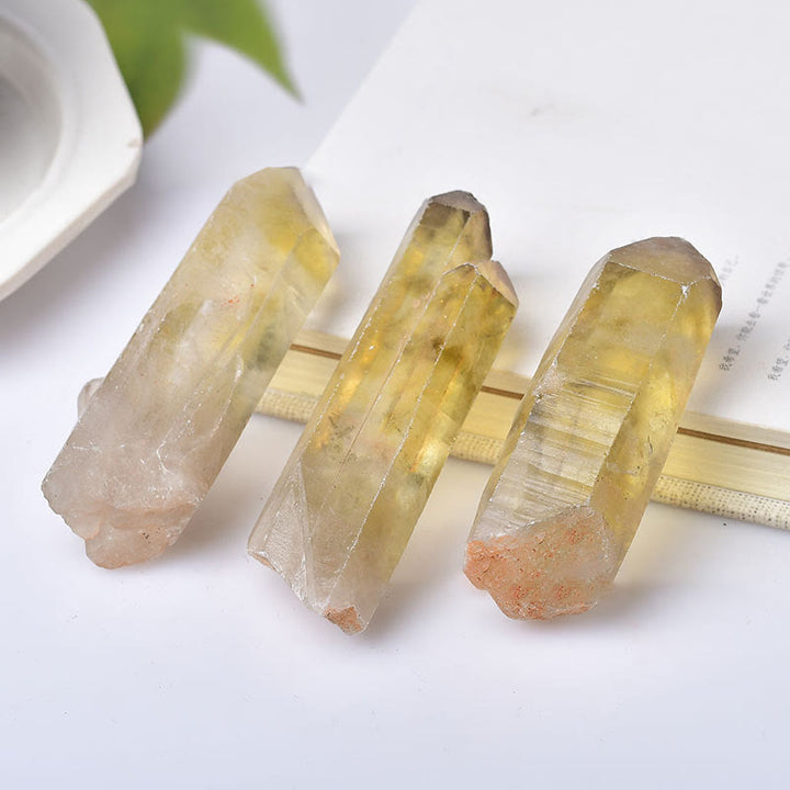 Varitas de cristal de citrino en bruto de Olivenorma