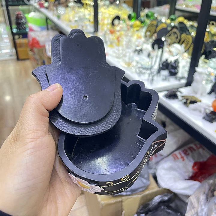 Adorno decorativo para caja de Hamsa con ojo malvado pintado a mano de Olivenorma