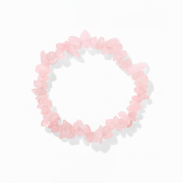 Pulsera de grava irregular natural colorida de Olivenorma 