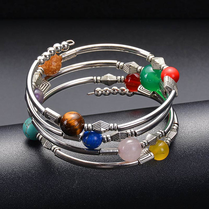 Pulsera de orgón con chakras de Olivenorma 