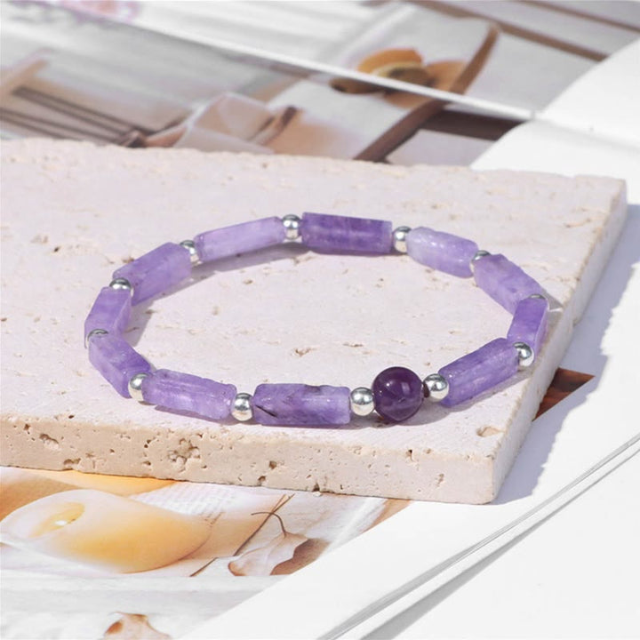 Pulsera adelgazante purificadora corporal de amatista natural de Olivenorma 