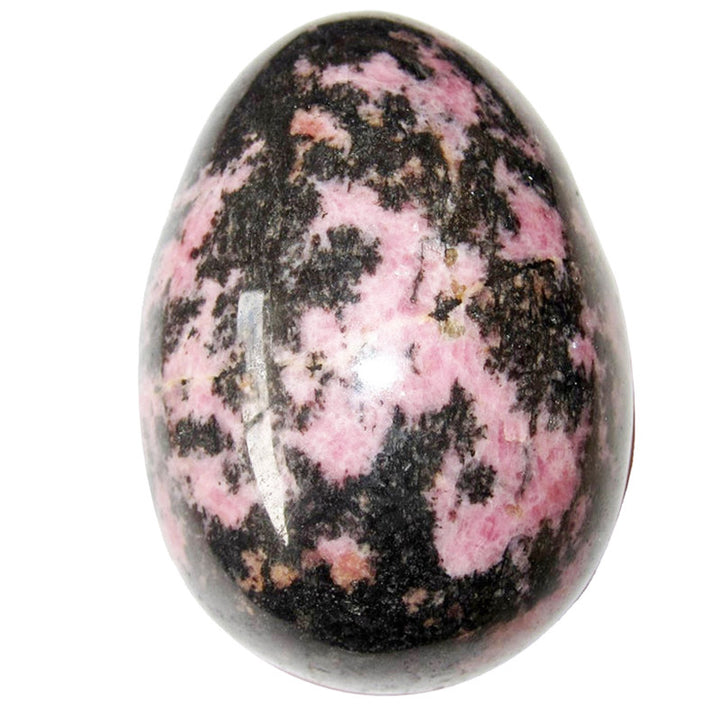 Huevo de cristal de amor propio de rodonita de Pascua