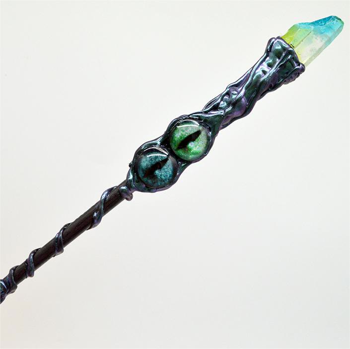 Varitas mágicas de cristal de bruja de mal de ojo de Olivenorma