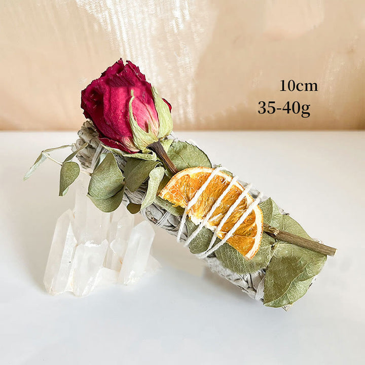Meditación de limpieza con cristales de canela y naranja de Olivenorma y salvia blanca 