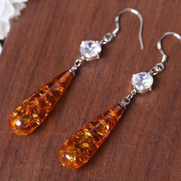 Pendientes de ámbar de Olivenorma Balance