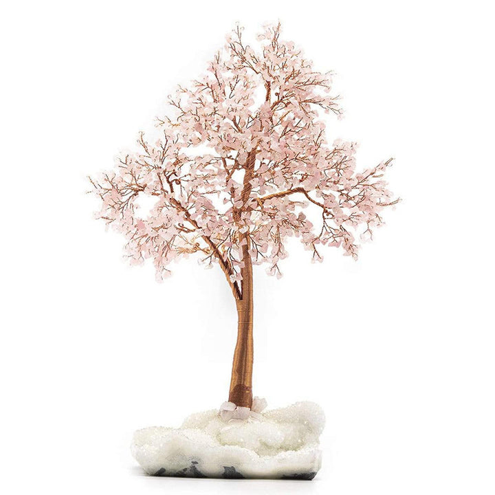 Olivenorma irradia amor: árbol de cuarzo rosa Feng Shui