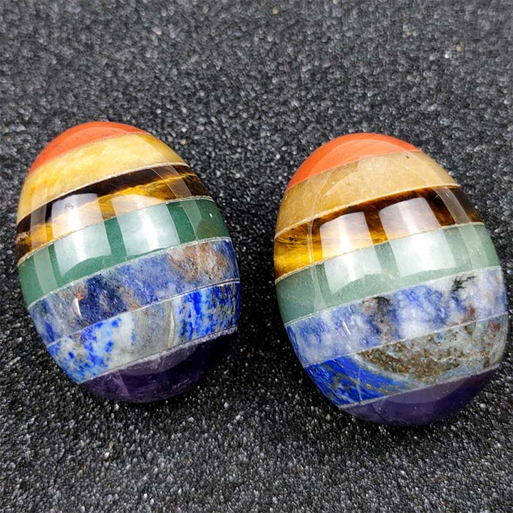 Huevo de cristal del espíritu creativo del chakra de Pascua de Olivenorma