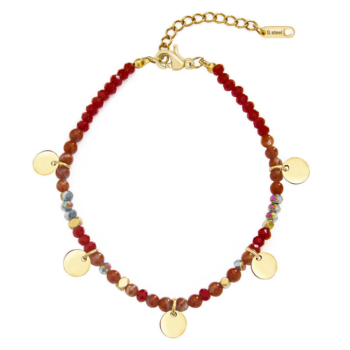 Juego de pulseras apilables con estrellas de turquesa natural de Olivenorma 