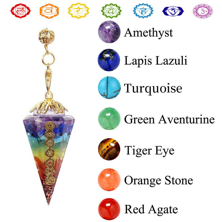Péndulo de adivinación Olivenorma Chakra Orgone
