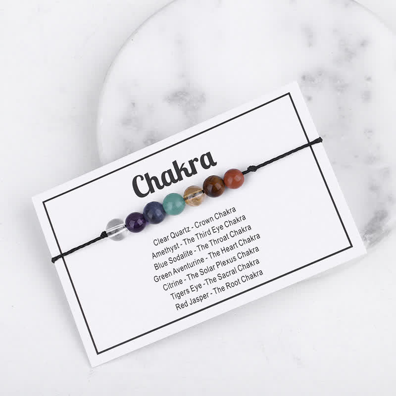 Pulsera de cristal con cuentas curativas mágicas de Olivenorma