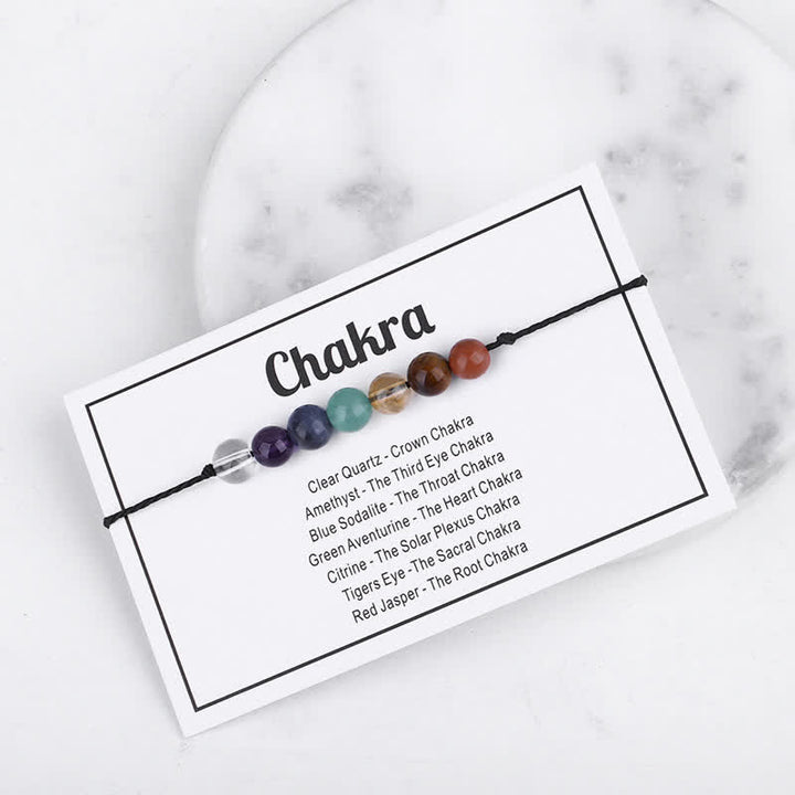Pulsera de cristal con cuentas curativas mágicas de Olivenorma