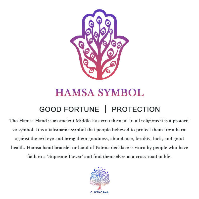 Pulsera Hamsa de piedra del emperador morado de la conciencia espiritual