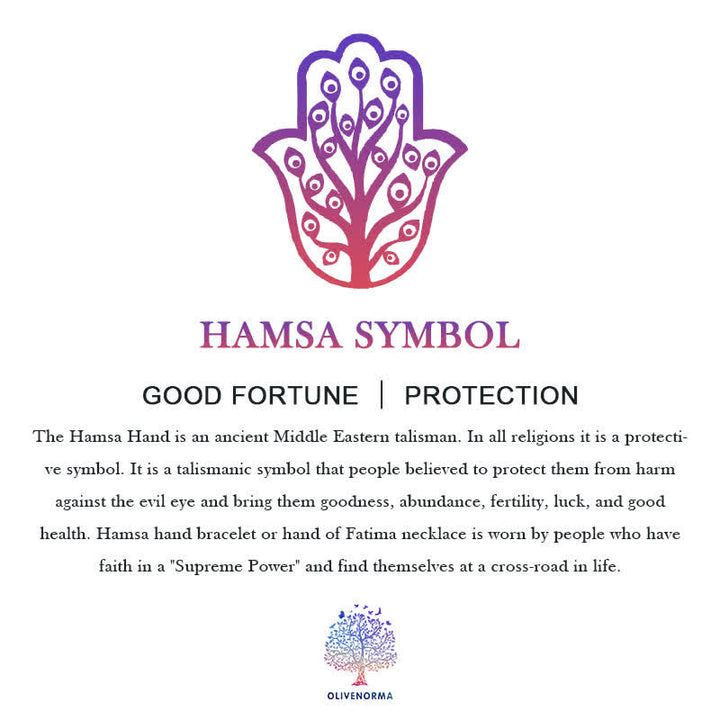 Pulsera Hamsa de piedra del emperador morado de la conciencia espiritual