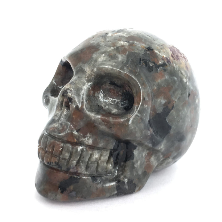 Decoración de calavera de cristal de yooperlita de Olivenorma