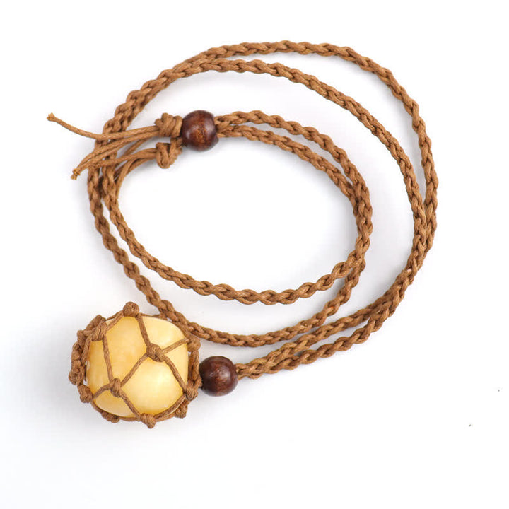 Collar de protección de cristal natural