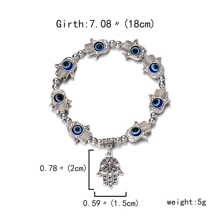 Pulsera de circón epoxi con colgante de ojo turco y ojo malvado de Olivenorma
