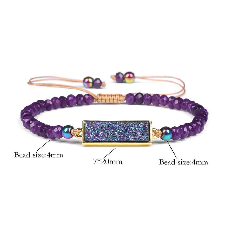 Pulsera de cristal natural facetado Olivenorma 