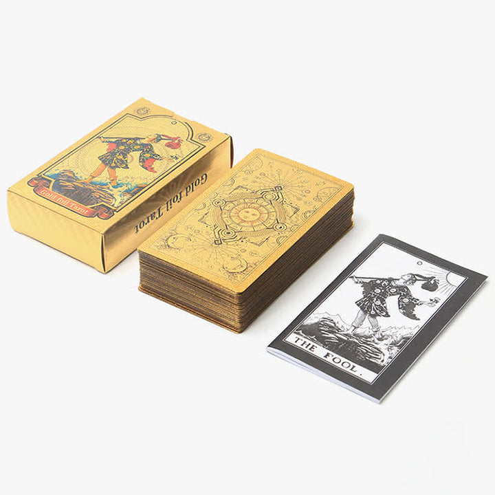 Cartas de tarot holográficas de adivinación de lujo premium de Olivenorma