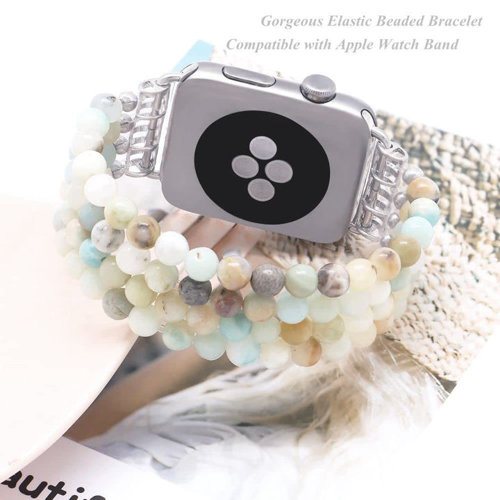 Pulsera de cuentas de ojo de tigre compatible con reloj Olivenorma 