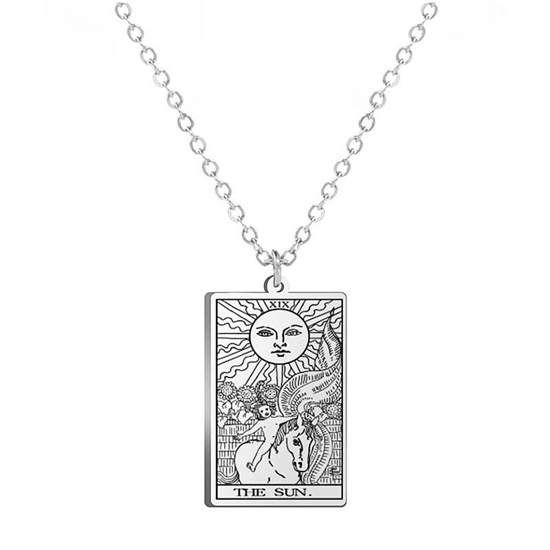 Collares de tarot de acero inoxidable de Olivenorma