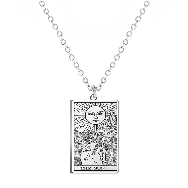 Collares de tarot de acero inoxidable de Olivenorma