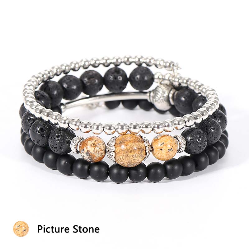 Pulsera de piedra protectora de cristal natural