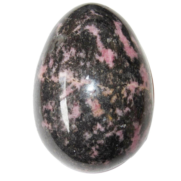 Huevo de cristal de amor propio de rodonita de Pascua