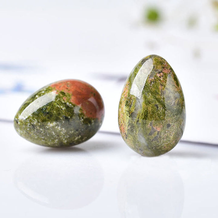 Huevos de cristal naturales energéticos de Olivenorma 
