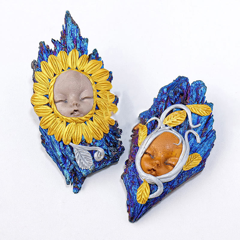 Turmalina Aura de Olivenorma, cianita, artesanías de elfos, decoración con piedras preciosas