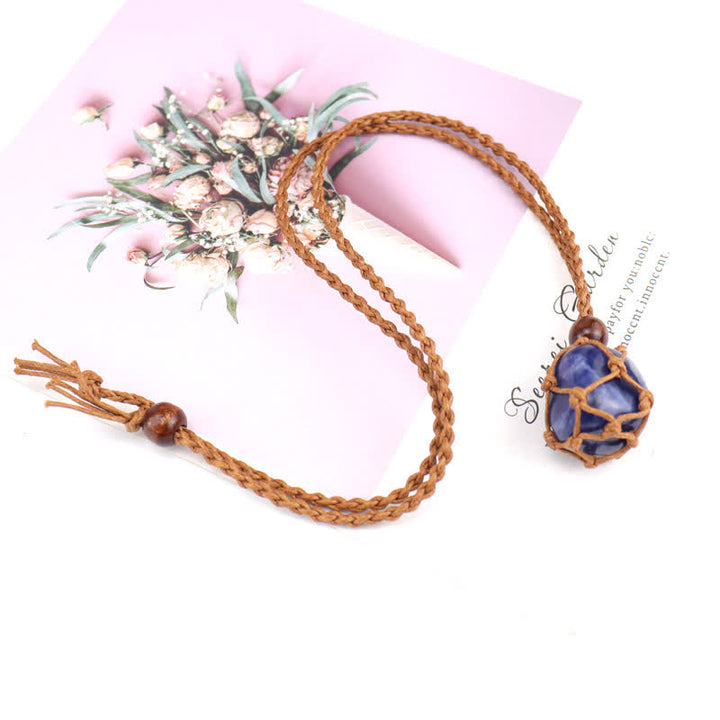 Collar de protección de cristal natural