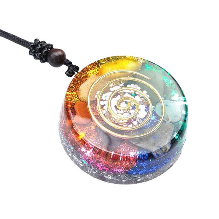 Collar de orgón con chakras de Olivenorma 
