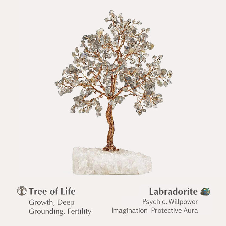 Olivenorma Potencial ilimitado: árbol de piedra labradorita Feng Shui 