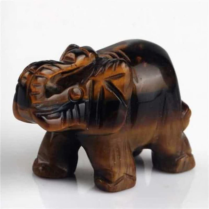 Figuras de elefantes de Reiki de Olivenorma, decoración con piedras preciosas